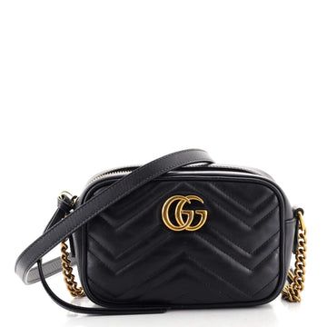 Gucci GG Marmont Shoulder Bag Matelasse Leather Mini
