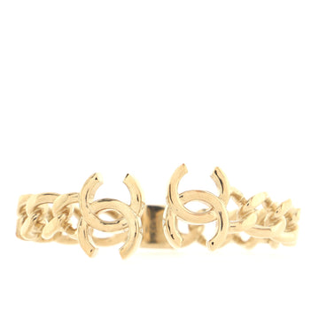 Chanel CC Chain Link Cuff Bracelet Metal