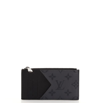 Louis Vuitton Coin Card Holder Reverse Monogram Eclipse Canvas