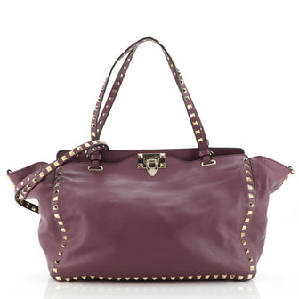Valentino Rockstud Tote Soft Leather Medium