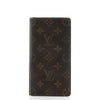 Louis Vuitton Porte Valeurs Checkbook Wallet Monogram Canvas Brown 1339931