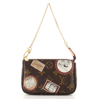 Louis Vuitton Pochette Accessoires Limited Edition Monogram Canvas Mini