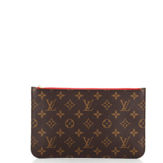 Louis Vuitton Neverfull Pochette Monogram Canvas Large