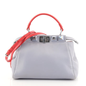 Fendi Peekaboo Bag Leather with Studded Detail Mini