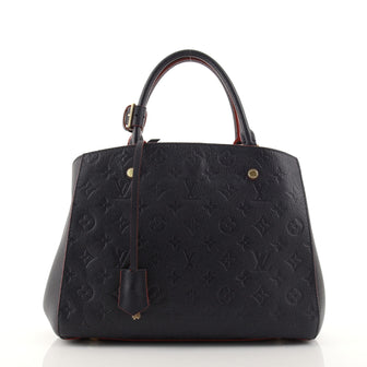 Louis Vuitton Montaigne Handbag Monogram Empreinte Leather MM