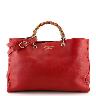 Gucci Bamboo Shopper Tote Leather Large