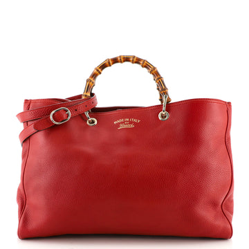 Gucci Bamboo Shopper Tote Leather Large