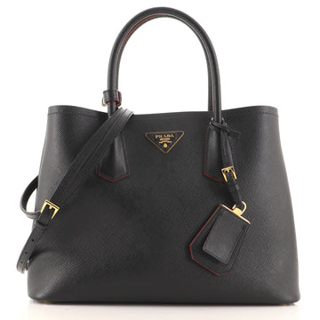 Prada Cuir Double Tote Saffiano Leather Medium