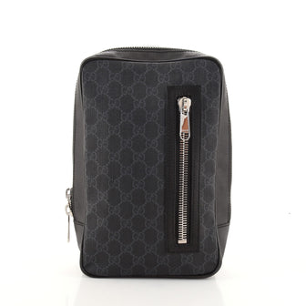 Gucci Soft Zip Sling Bag GG Coated Canvas Small