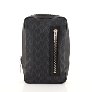 Gucci Soft Zip Sling Bag GG Coated Canvas Small