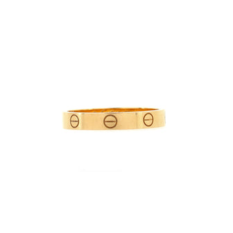 Cartier Love Wedding Band Ring 18K Yellow Gold