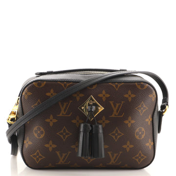 Louis Vuitton Saintonge Handbag Monogram Canvas with Leather