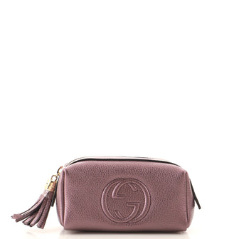 Gucci Soho Toiletry Pouch Leather Small