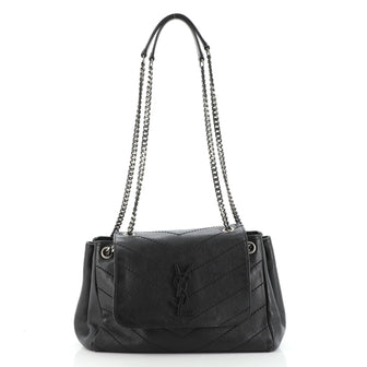 Saint Laurent Nolita Satchel Matelasse Chevron Leather Small