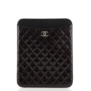 Chanel Brilliant CC iPad Cover Quilted Patent