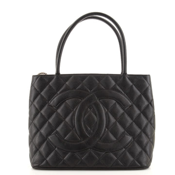 Chanel Medallion Tote Quilted Caviar