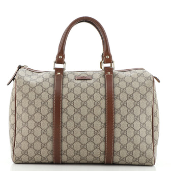 Gucci Joy Boston Bag GG Coated Canvas Medium