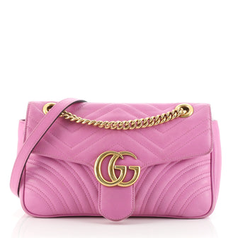 Gucci GG Marmont Flap Bag Matelasse Leather Small