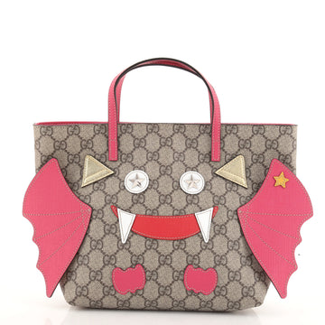 Gucci Children's Tote GG Coated Canvas with Applique Small
