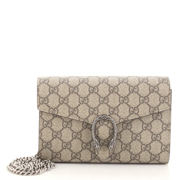 Gucci Dionysus Chain Wallet GG Coated Canvas Small
