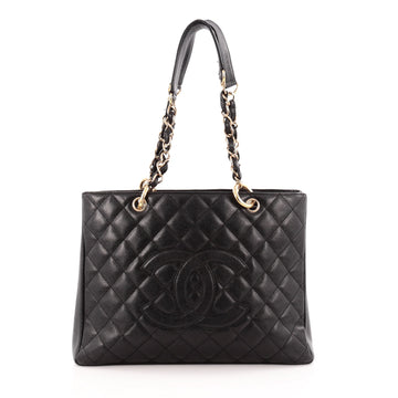 Chanel Grand Shopping Tote Quilted Caviar