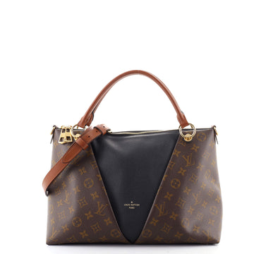 Louis Vuitton V Tote Monogram Canvas and Leather MM