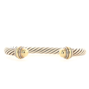 David Yurman Cable Classic Bracelet Sterling Silver and 14K Yellow Gold 7mm