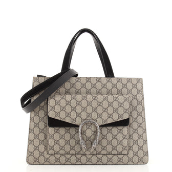 Gucci Dionysus Convertible Tote GG Coated Canvas Medium