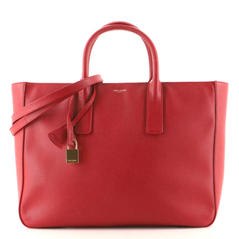 Saint Laurent Museum Tote Leather East West