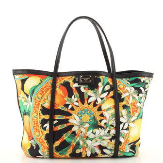 Dolce & Gabbana Miss Escape Open Tote Printed Canvas Large