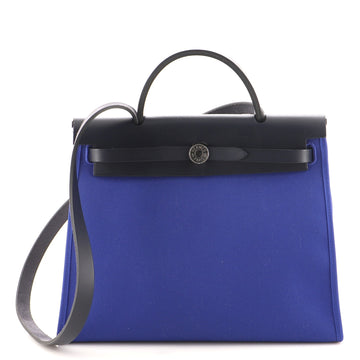Hermes Herbag Zip Leather and Toile 31