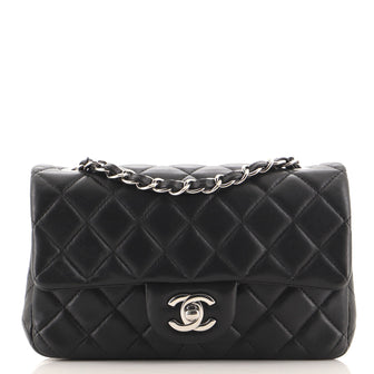 Chanel Classic Single Flap Bag Quilted Lambskin Mini