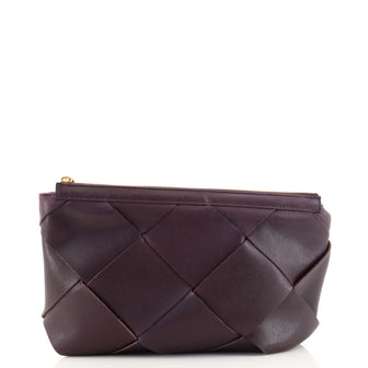 Bottega Veneta Zip Pouch Maxi Intrecciato Leather