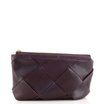 Bottega Veneta Zip Pouch Maxi Intrecciato Leather