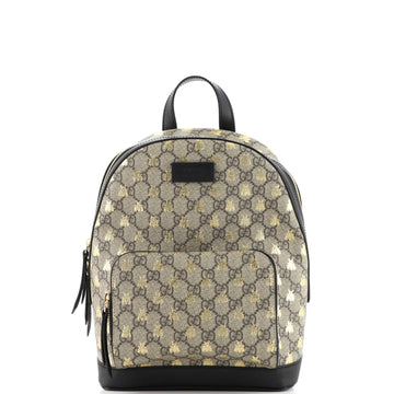 Gucci Zip Pocket Backpack Printed GG Coated Canvas Small