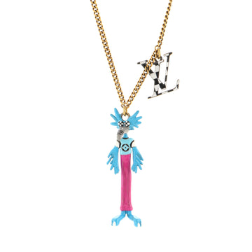 Louis Vuitton LV Friends Pendant Necklace Metal and Enamel
