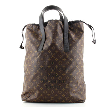 Louis Vuitton Cabas Light Drawstring Bag Flash Fragment Macassar Monogram Canvas