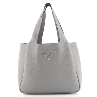 Prada Flou Dynamique Open Tote Vitello Daino Small