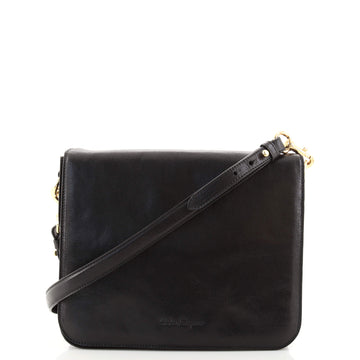 Salvatore Ferragamo Full Flap Messenger Bag Leather