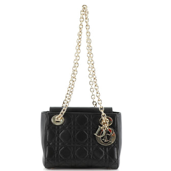 Christian Dior Lady Dior Bag with Double Chain Quilted Lambskin