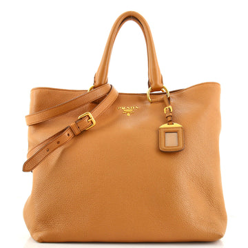 Prada Convertible Shopper Tote Vitello Daino Large