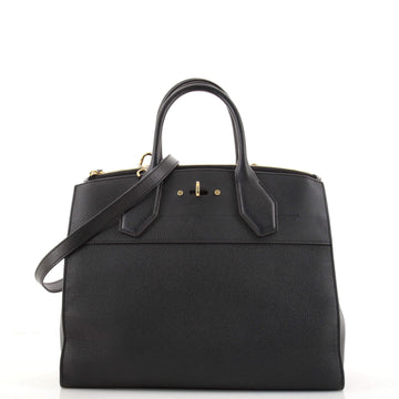 Louis Vuitton City Steamer Handbag Leather MM