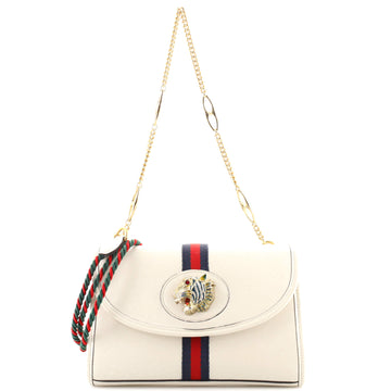 Gucci Rajah Web Chain Shoulder Bag Leather Small