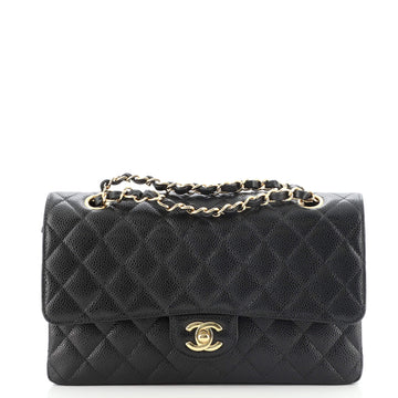 Chanel Classic Double Flap Bag Quilted Caviar Medium