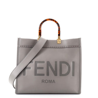 Fendi Sunshine Shopper Tote Leather Medium