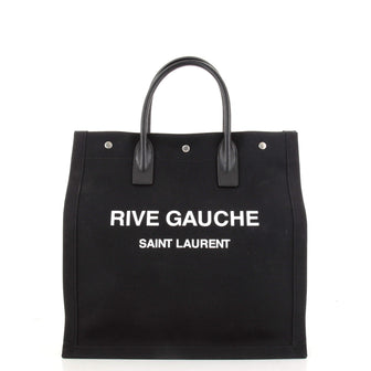 Saint Laurent Rive Gauche Shopper Tote Canvas Tall