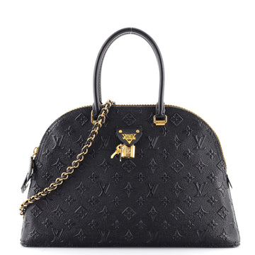 Louis Vuitton Moon Alma Bag Embossed Monogram Midnight Canvas