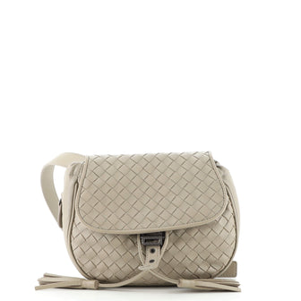 Bottega Veneta Tassel Flap Waist Bag Intrecciato Nappa