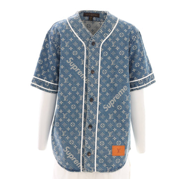 Louis Vuitton Men's Baseball Shirt Limited Edition Supreme Monogram Denim