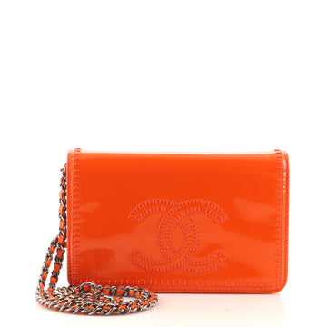 Chanel CC Wallet on Chain Stitched Patent